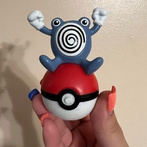 Vintage Nintendo Pokémon Figurine + Stamp • Poliwhirl